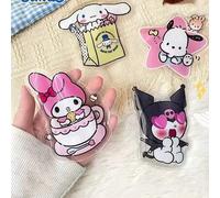 Shein 3 piezas de calentadores de mano reutilizables de Sanrio Hello Kitty, Kuromi, My Melody, Cinnamoroll, esenciales para actividades al aire libre y viaj