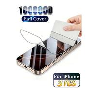 Shein 3 piezas de película de hidrogel para protector de pantalla de 17 Air 16 14 13 12 11 15 Pro Max Mini 7 8 14 15 16 Plus, para X XR XS MAX, no es de vid