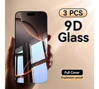 Shein 3 piezas de película de vidrio templado transparente A+ compatible con Samsung Galaxy/compatible con iPhone 17 16/15/14/13/12/11/XSMAX/XR/X/XS/6/7/8/S