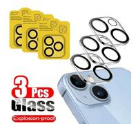 Shein 3 piezas de película protectora de vidrio templado de doble capa para el lente de la cámara compatible con iPhone 17/17 Air/17 Pro/17 Pro Max/16 15 13