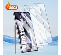 Shein 3 piezas de protector de pantalla de vidrio templado curvo de alta definición, apto para Samsung Galaxy S21/S22/S23/S23 Ultra/S24 Ultra/S24 FE/S25 Ult