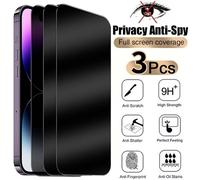 Shein 3 piezas de protectores de pantalla de vidrio templado antirreflejo compatibles con 17, 16, 15, 14, 13, 12, 11 Pro Max, XR, X, XS Max, 7, 8 Plus, prot