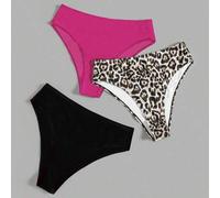 Shein 3 piezas de tallas grandes Trajes de baño con estampado floral surtido para mujeres, para vacaciones de verano en la playa