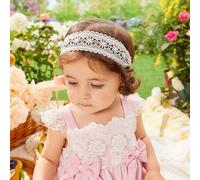 Shein 3 piezas Diademas con detalles florales calados para niña bebé, ideal para el Día de San Valentín