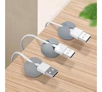 Shein 3 piezas escritorio Organizador de cable clips para datos cabos , Auriculares con cargador