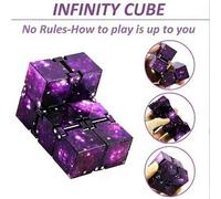 Shein 3 piezas Juguete Cubo Infinito, Juguete Espacial Galaxia, Bloques de Construcción para Alivio del Estrés, Gadget de Ocio, Juguete, Juguete, Juguete