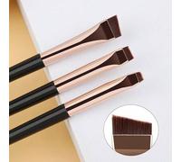 Shein 3 piezas Pincel delineador de ojos en ángulo, Lápiz delineador de ojos ultra fino y preciso, Pincel delineador de ojos de punta fina, Herramientas de