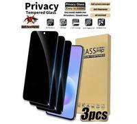 Shein 3 piezas Protector de pantalla de vidrio templado con privacidad, visibilidad reducida por encima de 28°, vista frontal clara, con revestimiento de pr