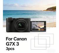Shein 3 piezas Protector de pantalla de vidrio templado de 0.3mm, dureza 9H, ultra delgado para cámara PowerShot G7 X Mark III/G7X3, anti-arañazos, anti-hue