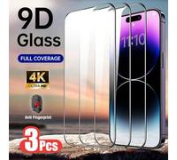 Shein 3 piezas Protector de pantalla de vidrio templado de alta definición y cobertura completa 2.5D 9H, de alta rentabilidad, compatible con iPhone 16E/16/