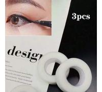 Shein 3 rollos de cinta protectora para sombras de ojos, herramientas de maquillaje, cinta para párpados, cinta natural para delineador de ojos, cinta de ai