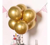 Shein 30/50/100 piezas, Globos metálicos de color oro de 5 pulgadas, globos plateados para guirnalda o arco de globos como decoración de boda, decoración de