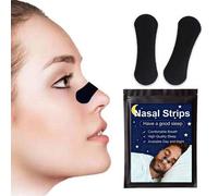 Shein 30/60 tiras nasales para ronquidos, tiras nasales de respiración extra, ayudas para reducir los ronquidos para hombres y mujeres, a prueba de aceite y