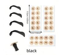 Shein 30 piezas/60 piezas Tiras magnéticas para la nariz + Clip nasal negro, Tiras nasales anti ronquidos - Aumenta el suministro de oxígeno, Reduce los ron