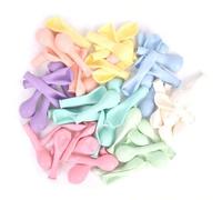 Shein 30 piezas de 5/10 pulgadas globos de látex redondos de colores pastel tipo macarrón para helio, para fiestas de cumpleaños 1º, 2º, 3º, 4º, 5º y 6º, bo
