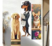 Shein 30 piezas de marcapáginas de perro, notas de libros, decoración de páginas, tarjetas de anotación, útiles escolares, regalo exquisito de vuelta a la e