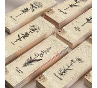 Shein 30 piezas de marcapáginas personalizados con flores de nacimiento, marcapáginas de dibujos animados lindos e impermeables, utilizados para decorar mar