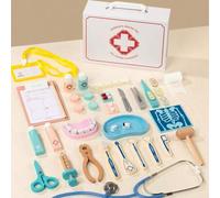 Shein 30 piezas Juego de Juguetes Realistas de Doctor para Niños, Estuche Médico, Juego de Roles de Doctor y Enfermera, Interacción Padres-Hijos, Regalo de