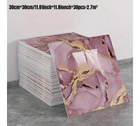 Shein 30 piezas Papel tapiz con efecto de mÃ¡rmol dorado, pegatinas de pared estilo cerÃ¡mica brillante, papel tapiz autoadhesivo, decoraciÃ³n de pared, tex