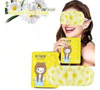 Shein 30 sets de mascarilla de vapor de manzanilla para los ojos, alivia la fatiga ocular, mejora la calidad del sueño, mascarilla de ojos autocalentable pa