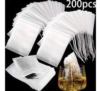 Shein 300/100 bolsitas de té desechables, bolsas de filtro para residuos de té, paquetes de hierbas, paquetes de ingredientes para sopa, bolsas de filtro mu