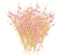 Shein 300/200/100/50/10 piezas Set de Pinchos para Finger Food, Pinchos de Fruta, Pinchos de Sándwich/Fruta de 4.7 Pulgadas de Bambú, Decoraciones para Aper