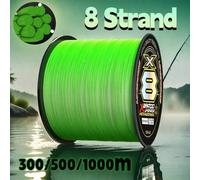 Shein 300/500/1000m Línea de pesca súper resistente, línea trenzada multifilamento PE de 8 hebras anti-abrasión, 20 30 40 80 100LB para un lanzamiento suave