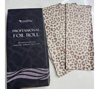 Shein 300 hojas de papel de aluminio con estampado de leopardo - Hojas de papel de aluminio premium precortadas para iluminación, coloración, balayage y acl
