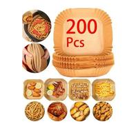 Shein 300pcs 200pcs 100pcs 50pcs Papel de cocina para hornear, papel pergamino absorbente de aceite, a prueba de aceite, antiadherente, papel universal para