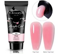 Shein 30g Esmalte de uñas de gel de extensión rápida rosa, gel duro semi-permanente para construcción de uñas, esmalte de uñas de acrílico de extensión, esm