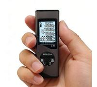 Shein 30m Medidor de distancia láser digital mini, cinta métrica portátil, precisión de 3 mm, aleación de aluminio recargable multifuncional
