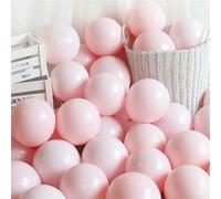 Shein 30pcs/50pcs/100pcs Globos de Látex Redondos de Helio de 5 Pulgadas Color Rosa, Adecuados para Decoración de Boda, Cumpleaños, Graduación, Despedida de
