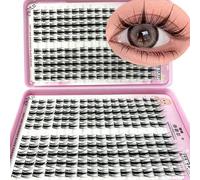 Shein 32 piezas/10 piezas (320 piezas/100 piezas) Grupos de pestañas postizas de estilo C-Curl Flirty Fairy, grupos de pestañas de dibujos animados de 8-18