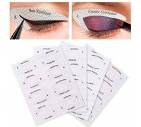 Shein 32 piezas/4 sets Herramientas de maquillaje de ojos, plantillas para delineador de ojos de gato, guías para delineador y sombra de ojos, delineador de