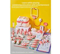 Shein 32 piezas/43 piezas Caja de herramientas de juguete de doctor, estetoscopio de enfermera, juego dental de educación temprana, juguetes educativos inte