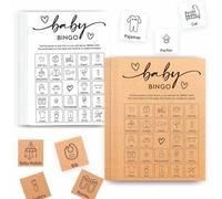 Shein 32 tarjetas de bingo para baby shower, diseño minimalista unisex, para niños o niñas