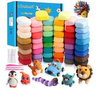 Shein 36 colores de arcilla de modelado súper ligera, arcilla hecha a mano DIY, no pegajosa, plastilina multicolor, arcilla de burbujas, set de arcilla espa