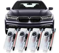 Shein 4/2 piezas Luz de bienvenida con logotipo proyector para puerta de coche, lámpara de bienvenida de alta definición actualizada, compatible con BMW Ser