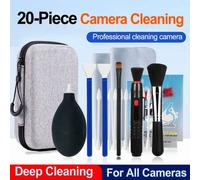Shein 4/20 piezas Kit de limpieza de cámara, limpiador de lentes profesional para cámaras DSLR, sin espejo, teléfonos inteligentes - Incluye soplador de air