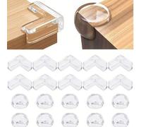 Shein 4/6/8/10/12/14/16/20/22/24 piezas Protectores de esquina de para niños - Cojín de borde de silicona, protector de muebles, se ajusta a mesas, sillas,