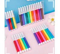 Shein 4/6/8/12 piezas Bolígrafos de pinceles de acuarela mini, pincel de pintura de arte lavable para jardín de infantes, cepillos DIY de colores para niños