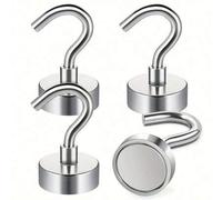 Shein 4/8/12/24 piezas Ganchos magnéticos, imanes de crucero resistentes de 25 libras para colgar en cabañas, parrillas, cocinas, garajes, lugares de trabaj