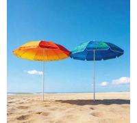 Shein 4 alturas Sombrilla de playa / Colores aleatorios / Sombrilla de playa ligera y desmontable para exteriores / Sombrilla de playa / Sombrilla de vacaci
