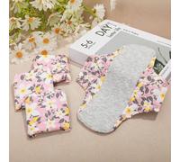 Shein 4 paquetes de toallas sanitarias reutilizables para adultos, lavables, impermeables, a prueba de fugas, con capa antibacteriana de grafeno, de tela su