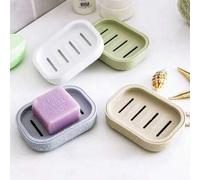 Shein 4 piezas/1 pieza, Caja de jabón de plástico japonesa simple y doble, caja de jabón con orificio de drenaje, caja de almacenamiento de jabón portátil p