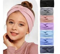 Shein 4 piezas/1 pieza Diademas con diseño de cruz cruzada, diademas elásticas de unicolor para niñas, accesorios de moda para el cabello diario como regalo