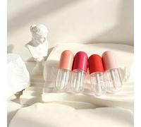 Shein 4 piezas/10 piezas Tubos de plástico para brillo de labios de 5ml, botellas de viaje mini para base, corrector y lápiz labial, recipientes para bálsam