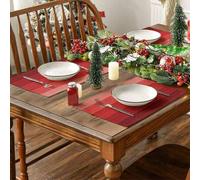 Shein 4 piezas/6 piezas Mantel de degradado, decoración moderna para sala de estar y mesa de comedor, individuales lavables, manteles de mesa de cocina, res