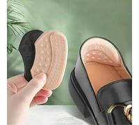 Shein 4 piezas/8 piezas Taloneras autoadhesivas, beige, negro y marrón - Fibra de poliéster hipoalergénica, plantillas antideslizantes y antiampollas para z