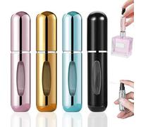 Shein 4 piezas Atomizadores de perfume portátiles - Botellas de perfume de viaje rellenables de 5ml con pulverizador - Botellas de perfume mini rellenables